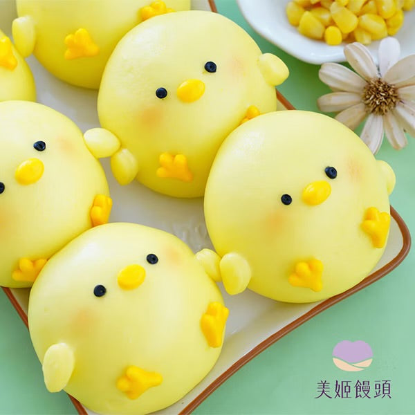 雞米花雞肉玉米粒鮮乳造型包子