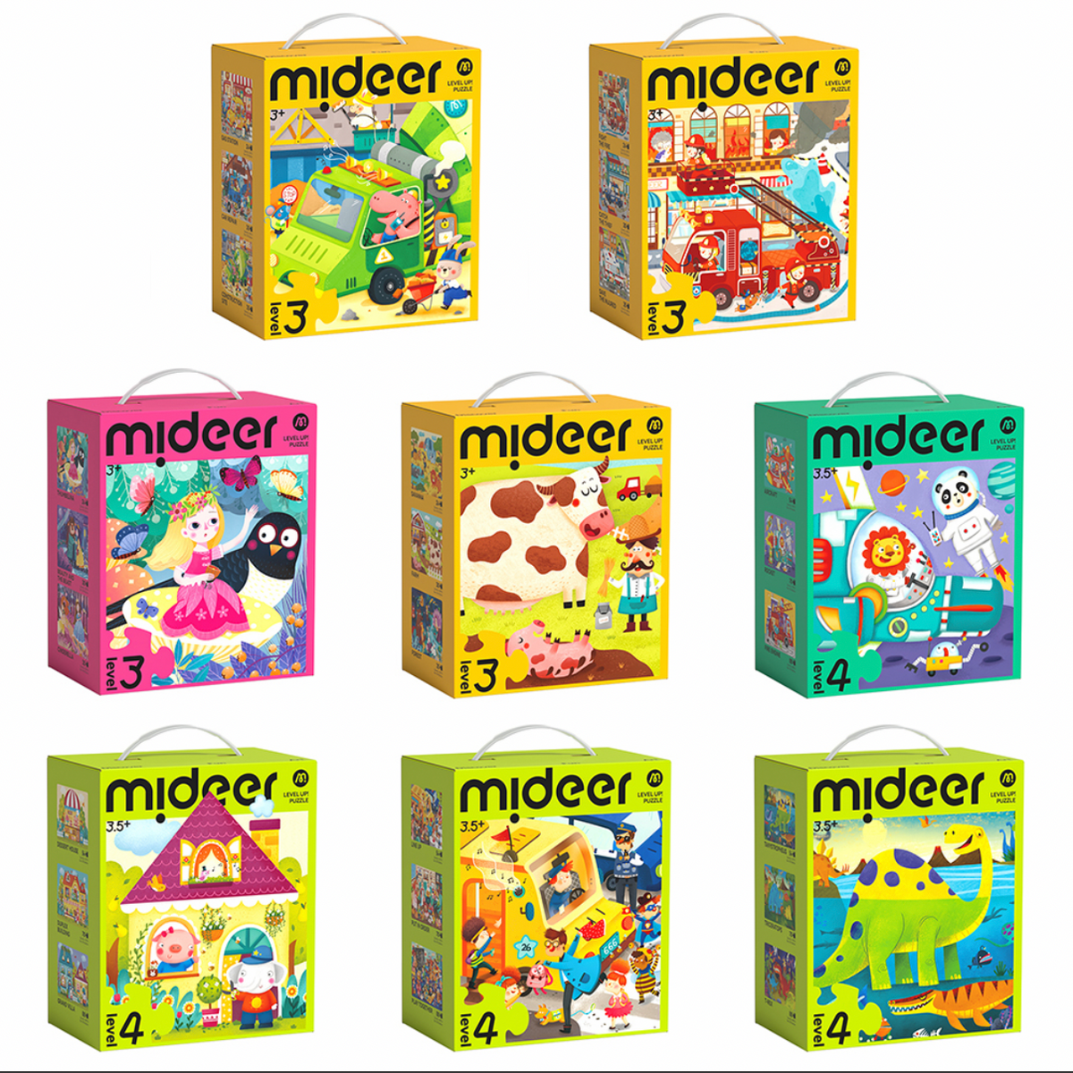 【mideer】進階式拼圖(LEVEL3-LEVEL4)