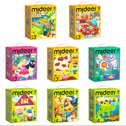 【mideer】進階式拼圖(LEVEL3-LEVEL4)
