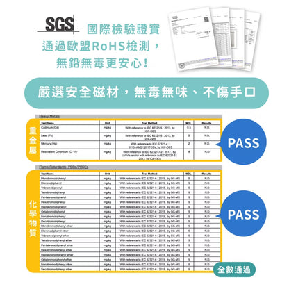 【mamayo】迷你磁力片(48pcs，附玩法說明書)