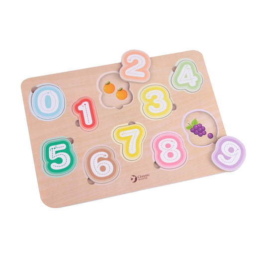 【德國 classic world 客來喜經典木玩】數字筆畫學習板《54433》
