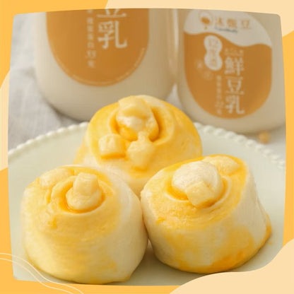 【沐甄豆】起司乳酪豆漿饅頭 360g/包 (6入)│奶素