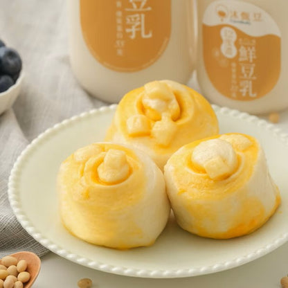 【沐甄豆】起司乳酪豆漿饅頭 360g/包 (6入)│奶素