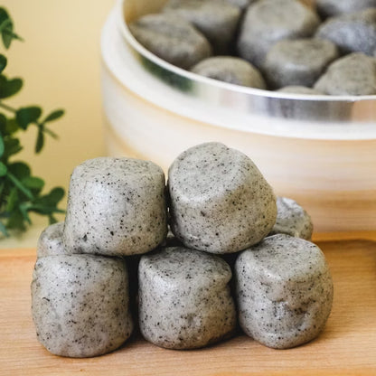 【沐甄豆】豆漿芝麻QQ米饅頭 408g/包 (24入)│🎈迷你Q彈多入組🎈低糖 減麩 全素