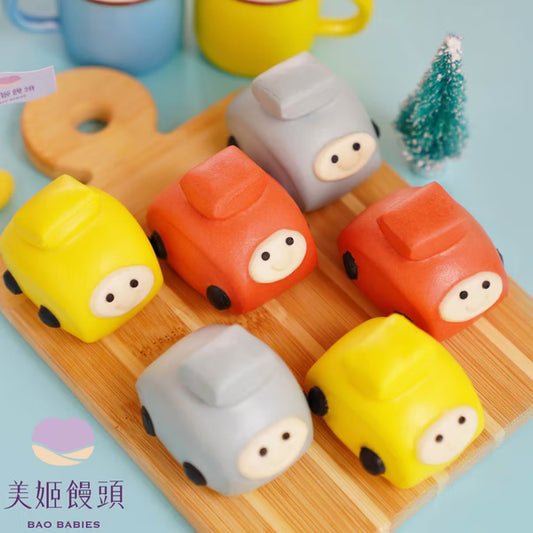 小汽車鮮乳造型饅頭