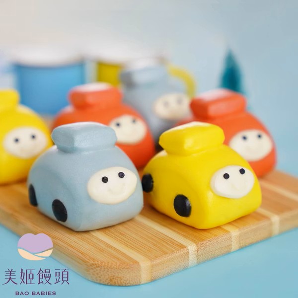 小汽車鮮乳造型饅頭