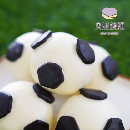 足球鮮乳造型芝麻包