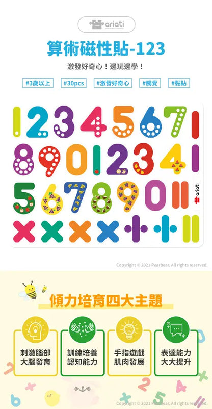 【Ariati】算術磁性貼-123