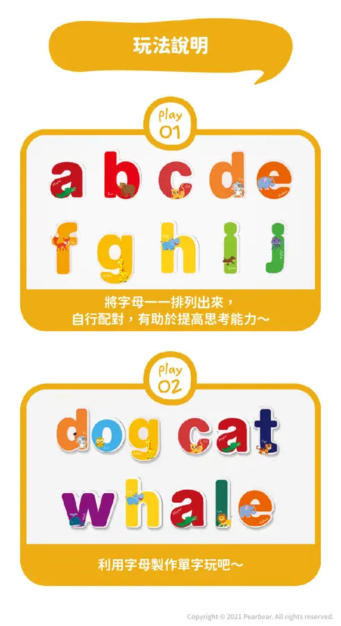 【Ariati】英文字母磁性貼-abc(小寫)
