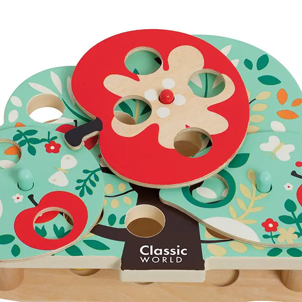 【德國 classic world 客來喜經典木玩】啄木鳥抓蟲蟲 《20221》