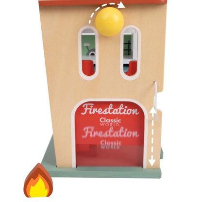 【德國Classic world客來喜經典木玩】木製小屋｜消防救援中心 Fire Station