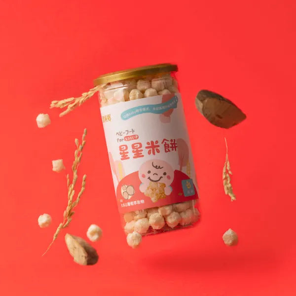 農純鄉 寶寶米餅|原味星星米餅 (40G/罐)