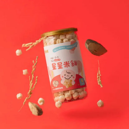 農純鄉 寶寶米餅|原味星星米餅 (40G/罐)