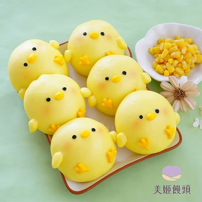 雞米花雞肉玉米粒鮮乳造型包子