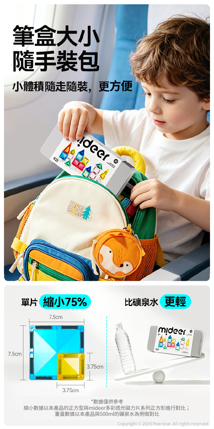 【mideer】多彩透光磁力片