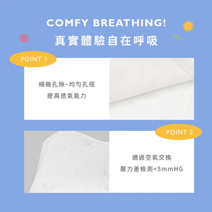 【Comfiz】7-12歲立體醫療口罩(L) 30入 大包裝 - 多款式