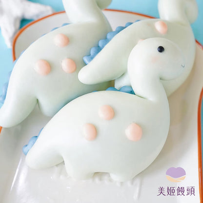 藍色小恐龍鮮乳造型饅頭