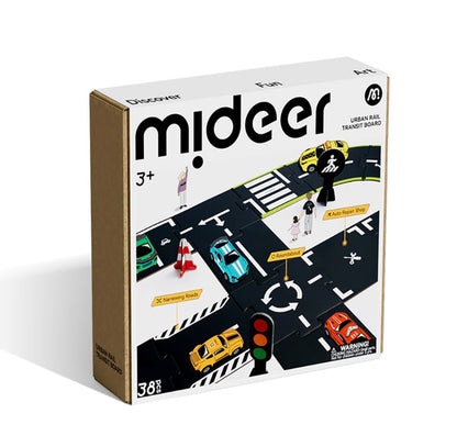 【mideer】雙面場景軌道拼圖(38PCS)