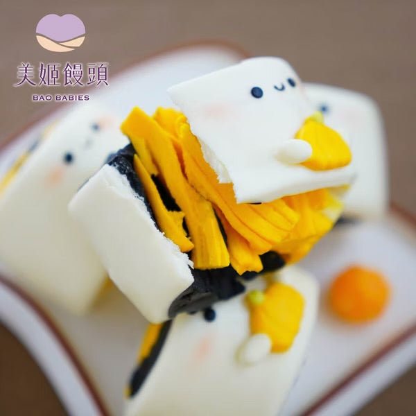萬聖節鮮乳造型銀絲卷