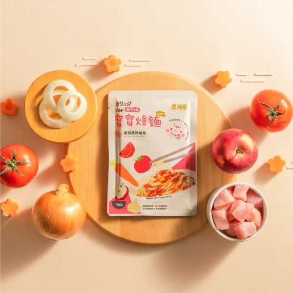 農純鄉 寶寶燴麵|番茄豬豬燴麵 (4入/盒)