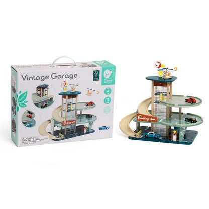 【德國Classic World客來喜經典木玩】復古停車場 《50614》