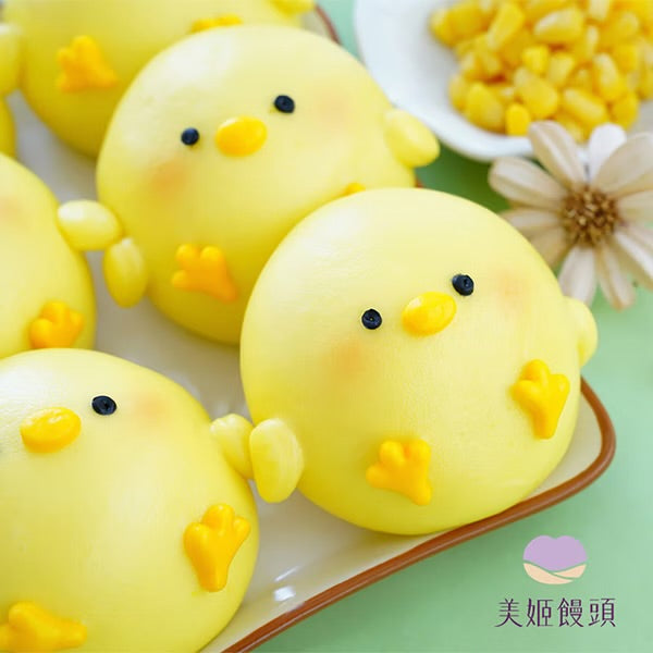 雞米花雞肉玉米粒鮮乳造型包子