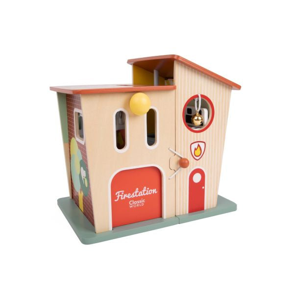 【德國Classic world客來喜經典木玩】木製小屋｜消防救援中心 Fire Station
