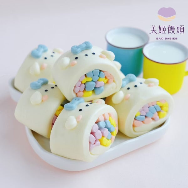 小仙女彩虹鮮乳造型銀絲卷