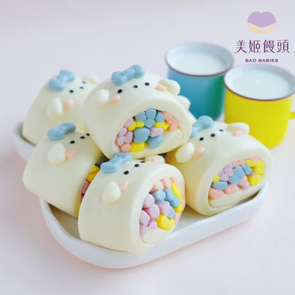 小仙女彩虹鮮乳造型銀絲卷