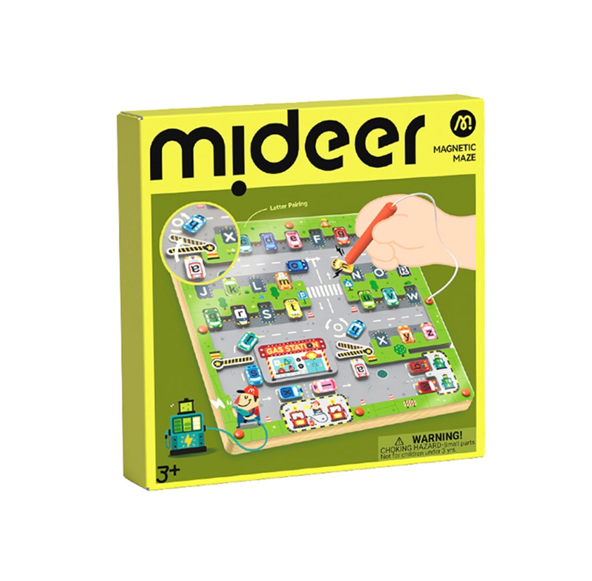【mideer】運筆磁力迷宮-英文字母停車場