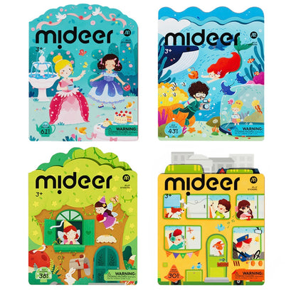 【mideer】益智果凍貼紙書 (英文版）