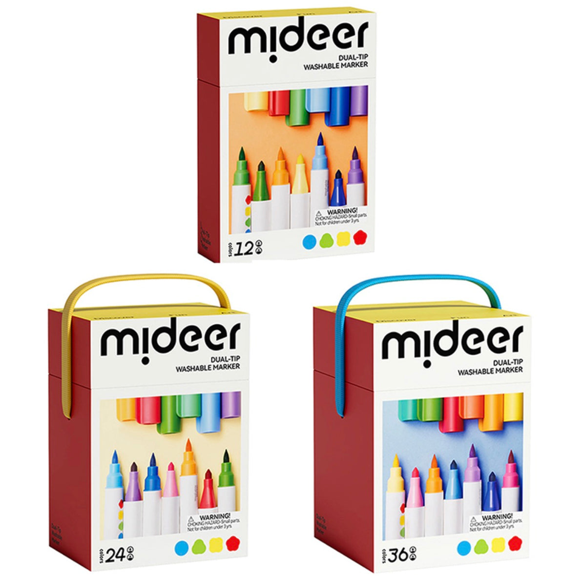 【mideer】雙頭可洗式彩色筆