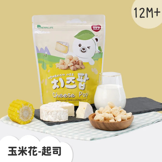 韓爸田園日記-玉米花-起司