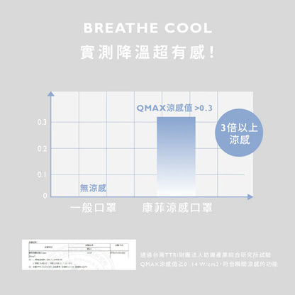 【COMFIZ】成人涼感立體醫療口罩L (10入)