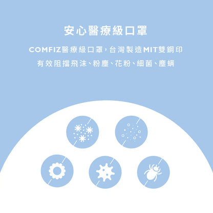 【COMFIZ】成人涼感立體醫療口罩L (10入)