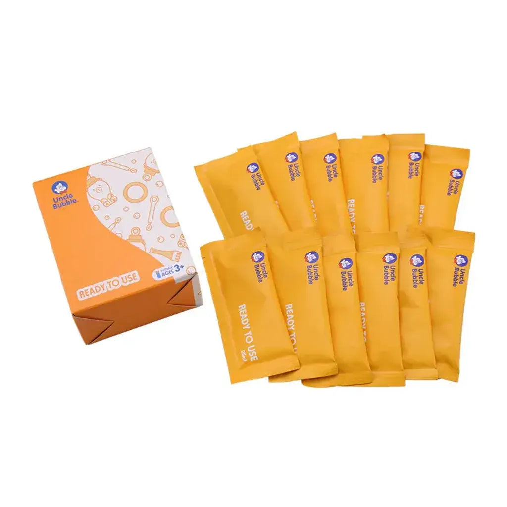 【Uncle Bubble】七彩連續泡泡水隨身包-25ml盒裝(12入)