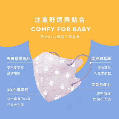 【Comfiz】0-18個月立體醫療口罩(XS)  - 20入單片包 (多款式可選)
